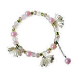 New Pearl Lily of the Valley Bracelet Fashionable Simple Bracelet Pink Gradient