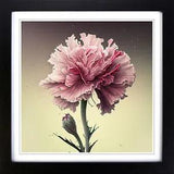 Carnation Flower Conceptual Art Framed Wall Art Poster Print Picture Large