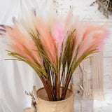 100CM Artificial Grass Dried Reed Flowers Fall Wedding Bunch for Home...