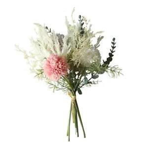 38cm Silk Peony Pompon Hydrangea Flower Bride Artificial Bouquet Bridesmaid...