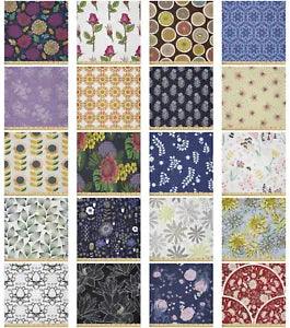 Ambesonne Floral Vintage Microfiber Fabric by The Yard for Arts and Crafts