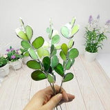 Stained glass branch, Stained glass eucalyptus on a stalk, eucalyptus plant, Handmade Glass Suncatcher, wedding bouquets, flower plant stake