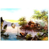 Oil  Painting Wall Painting Thai Country Farmer Painting Side Lifestyle Art Anti