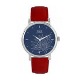 Toff London TLWS-46482 Ladies Grey Water Lilies Flower Watch