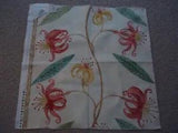 Designer Fabric Sample OSBORNE LITTLE Lilies 27" SQ Lily Cotton Blend Multi OL1