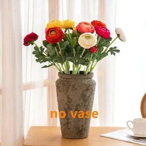 1pcs Artificial Silk Flowers Ranunculus Wedding Party Home Decor Girls Gift