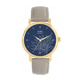 Toff London TLWS-89305 Ladies Grey Water Lilies Flower Watch