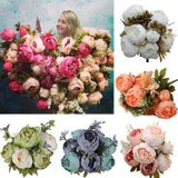 Artificial Fake Peony Silk Flower Bridal Hydrangea Home Wedding Garden Decor /hi
