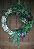 Natural sisal rope and succulent wreath