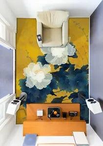 3D Peony Flower 5655NA Floor WallPaper Murals Wallpaper Mural Print AJ AU Fay