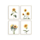 Haus and Hues Sunflower Wall Decor and Sunflower Posters - Sunflower Bedroom Decor, Sunflower Paintings for Wall, Yellow Wall Art