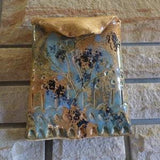 vintage studio pottery - slab pottery - wall pocket - scroll down for item details/shipping