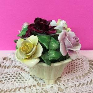 Vintage Crown Royal Bone China - Various color of Rose Bouquet - As is - (NBPE#789)