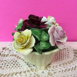Vintage Crown Royal Bone China - Various color of Rose Bouquet - As is - (NBPE#789)