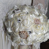 Bridal Bouquet, Ivory, Bejeweled! Brooch Bouquet,Bridal Jewelry Bouquet, Wedding Accessories, Princess like, Magnificent!  see below