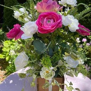 Large Pink Ranunculus Centrepiece Mother??s Day Gift