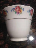 Vintage Peony Colclough China Teacup Made Longston England Flowers Gold Trim