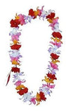 Hawaiian Lei Party Luau Floral Leilani Carnation Silk Dance Flower Purple Red