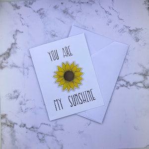 You Are My Sunshine Stickard (Sticker + Greeting Card)