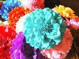 USA SELLER Hair Fashion Fabric Flower Clip Brooch Rose Peony Lady shoes Blue