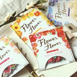 2x40pcs Japanese Washi Colorful Foil Flower Stickers Scrapbook DIY Craft Decor