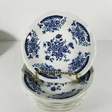 Blue Carnation Ironstone Bowls 6.5/8" Dishwasher Safe Oven Proof Japan #4235