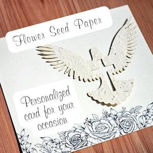 Bulk Plantable Seed Paper Memorial Favor Celebration of Life Favor Memorial Seed Paper Card Funeral Seed Favor Unique Funeral Favor Seed Tag