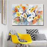 Watercolor Flower Painting Pink Peony Modern Posters Wall Art For Home Decor