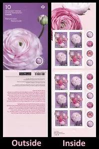 Canada 3375-3376 3376a Ranunculus 'P' booklet (10 stamps) MNH 2023