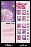 Canada 3375-3376 3376a Ranunculus 'P' booklet (10 stamps) MNH 2023