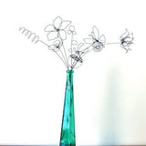Mix and Match 3D Wire Flowers/Steel Wire Flower Bouquet/metal flower sculpture/ wire art wall decor/Personalized handmade metal flowers