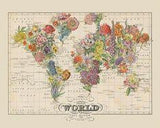 Or a floral map for the friend who would travel around the world just to stop and smell the roses. Flower Delivery