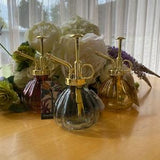 Glass Vintage Style Plant Mister (choose of 3 colours) with Gold Pump/Handle.  Perfect for Watering Orchids, Succulents & Cacti