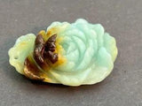 Amazonite carved Peony flower 13.4 grams (67 carats) Pendant
