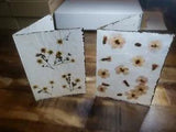 Set of 2 Vintage Pressed Flower letter wrapping.   ?? ?