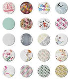 Ambesonne Vivid Floral Round Non-Slip Rubber Modern Gaming Mousepad, 8"