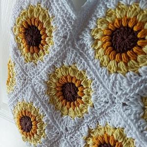Sunflower Bag - Sunflower Purse - Sunflower Tote - Handmade Summer Bag - Beach Tote - Ladies Handbag - Summer Accessories