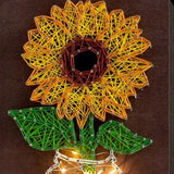 String art set "Flower - Sunflower" Size: 7.5"??11.4"(19x29 cm), GIFT8