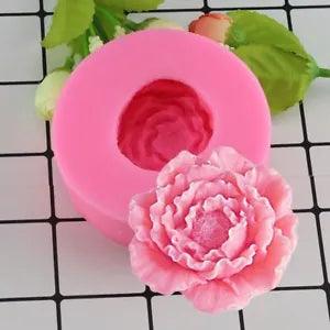Silicone Fondant Molds  Peony Shape Flowers Handmade Soap Candle Clay Mold Cake
