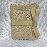 Handmade Lace Book Of Poems & Preserved Botanical Flowers Framed Dried Pressed