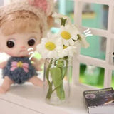 1:12 Dollhouse Miniature Lily Play Flower DIY Scene Daisy Plants Pot Ornament