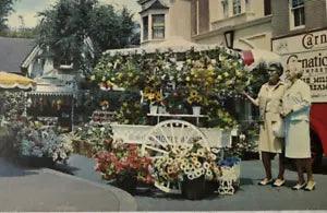 Flower Mart on Main Street at Disneyland California - Carnation Milk