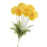 Artificial Yellow Ranunculus Bush
