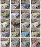 Ambesonne Blossom Leaves Flat Sheet Top Sheet Decorative Bedding 6 Sizes