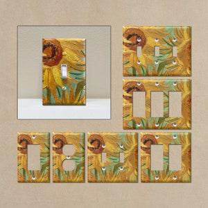 Sunflower #1 (Van Gogh) - Light Switch Covers, Wall Plate Covers, Light Switch Plates, Home Decor