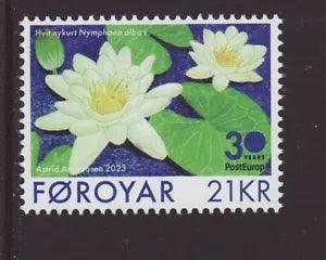 Faroe Islands 2023 MNH - White - water Lily - set of 1 stamp