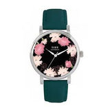 Toff London TLWS-59319 Ladies Pink Carnations Flower Watch
