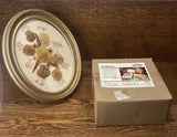 New Lee Valley Microwave Oven Terra Cotta Flower Presses Set 2 6.5??? X 6.5???
