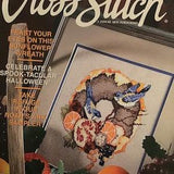 For The Love of Cross Stitch Pattern Magazine November 1998 - 22 Projects for Autumn  Halloween, Noahs Ark, Sunflower Wreath Bookmarks Bib