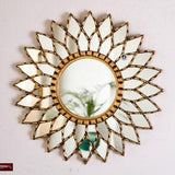 Gold Round Mandala Mirror 17.7